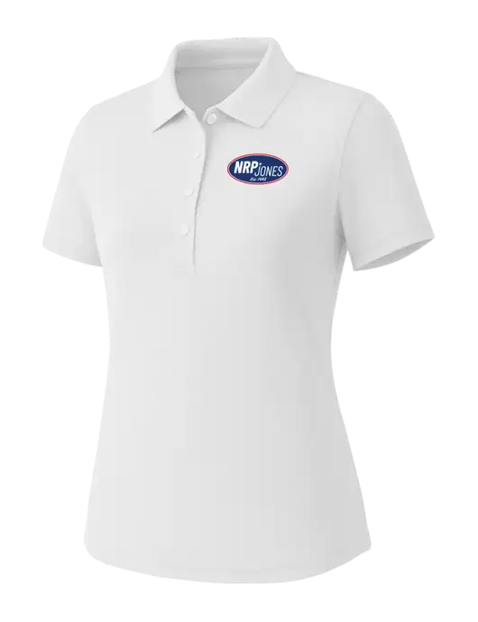 Callaway Womens Core Bright White Performance Polo w/NRP Jones Retro Logo