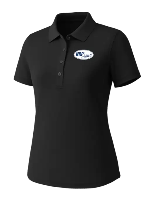 Callaway Womens Core Black Performance Polo w/NRP Jones Retro Logo