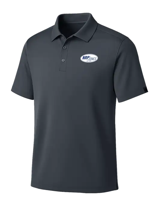 OGIO Dark Grey Framework Polo w/NRP Jones Retro Logo