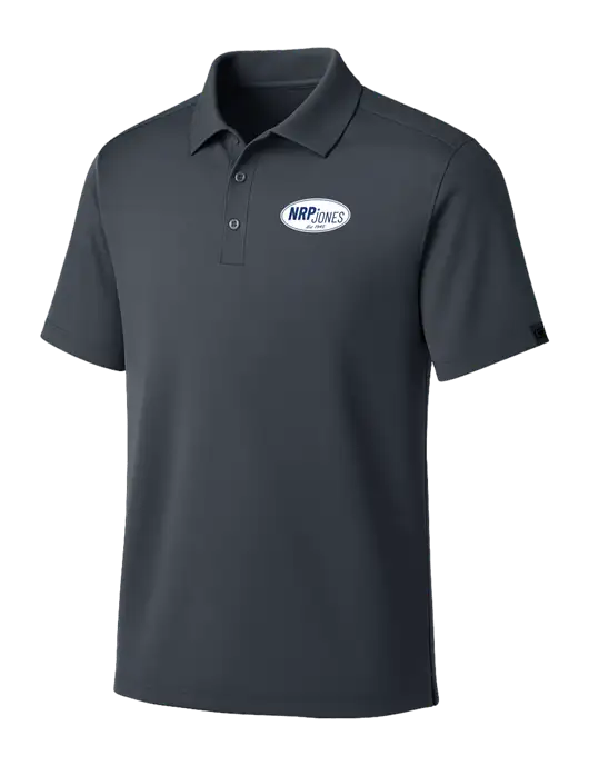 OGIO Dark Grey Framework Polo w/NRP Jones Retro Logo