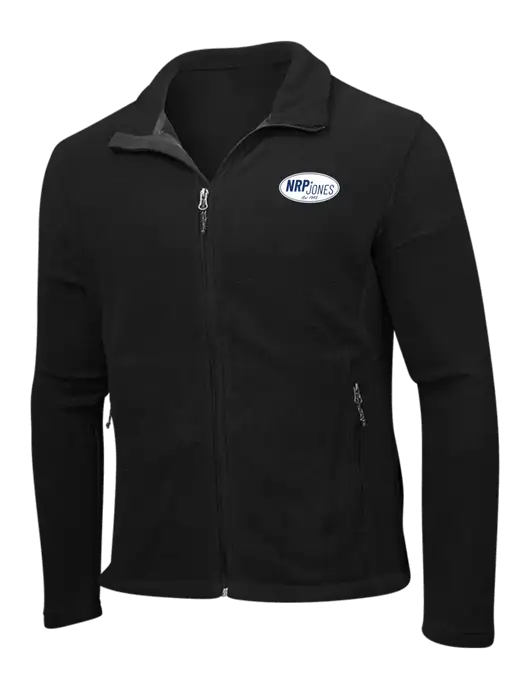 Black Fleece Jacket w/NRP Jones Retro Logo