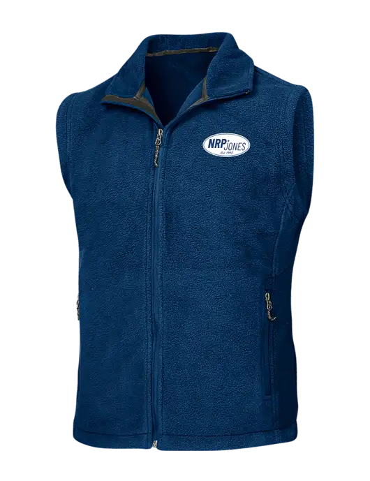 Navy Fleece Vest w/NRP Jones Retro Logo