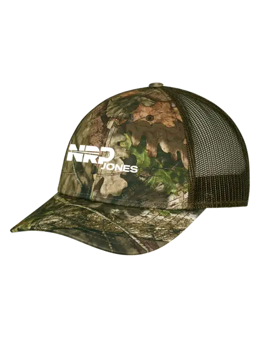 Breakup Country Brown Mossy Oak Camo Mesh Trucker Cap Snap Back w/NRP Jones Logo